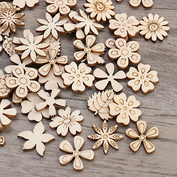 Chipboard and wooden shapes