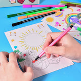 9Pcs DIY Magic Rainbow Colour Scratch Art Painting Paper Card Kit  Dinosaur Unicorn