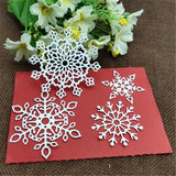 4pcs/set Snowflake Cutting Dies Christmas for DIY Scrapbooking Paper Cards