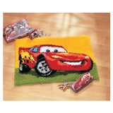 Latch hook DIY rug kit preprinted "Lightning McQueen- Cars" approx 50x35cm