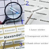 Customized Name - Clear Transparent Sticker.