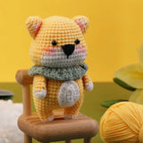 DIY Crochet Animal Kit With Hand Knitting Yarn Needles Starter kit