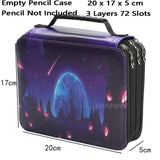Large Capacity 72/120/168/200/250 Slots Pencil Case for Stationery Organizer