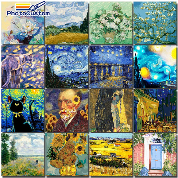 Paint By Numbers DIY Oil Painting Canvas Figure Frameless 