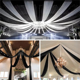 Wedding Arch Drape from Ceiling Sheer Chiffon Tulle Wedding decor