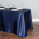 Rectangle Satin Tablecloth Wedding Christmas Events Banquet Table set 3