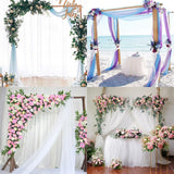 25yard Mesh Tutu Fabric Colorful Gauze Tulle Roll Wedding Decoration Baby Shower