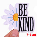 Kindness Is Magic/Cartoon Embroidery Patch Letter Patch Iron On Patches For Clothing thermoadhesive Patches On Clothes Sew DIY