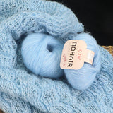 6pcs Mohair Baby Wool Crochet Yarn for Hand-Knitting, crocheting, Scarves Min order 5 Pcs