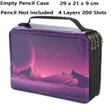 Large Capacity 72/120/168/200/250 Slots Pencil Case for Stationery Organizer