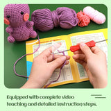 Dinosaur Shape Doll Ornaments  DIY Crochet Material Bag Complete Set