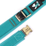 Personalized Leather Dog Collar Soft Padded Durable ID for Small Medium Large Dogs