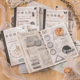 40 Pcs Large size Washi paper Sticker Book Kit Junk Journal DIY scrapbooking