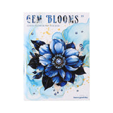 30 pcs Gemstone Flower Blooms Decorative PVC Stickers Junk Journal DIY scrapbooking