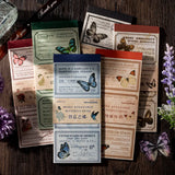 30pcs Vintage Styles Butterfly Flowers Memo Pad Junk Journal DIY scrapbooking