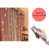 3m Merry Christmas LED Fairy String Curtain Lights with remote