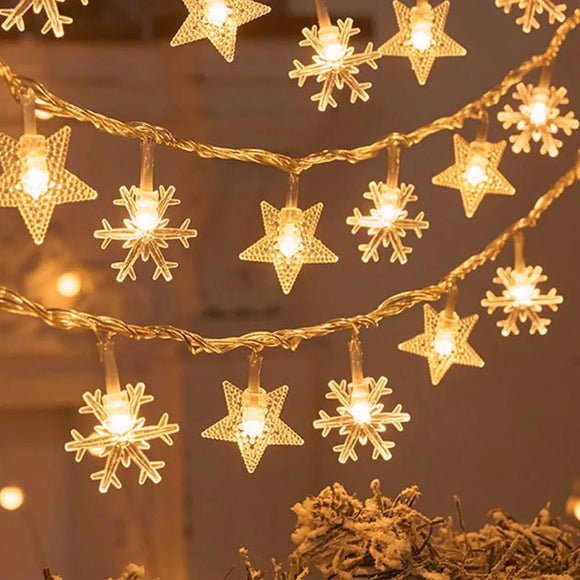 Snowflake LED Light Christmas Decoration 1.5 - 3 M lights