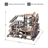 DIY 3D Wooden Puzzle Model Kits to Build "Marble run" 4 models