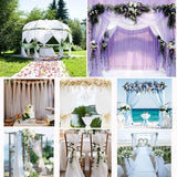 10m x 48/72cm Wedding Decoration Crystal Tulle Roll Organza Fabric For DIY Wedding