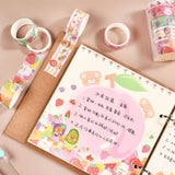5 pcs Cute Bear holiday party Washi Tape Diy Scrapbooking Journals