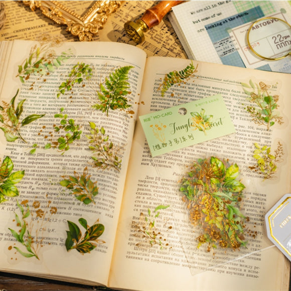 30 pcs Plant Style Flowers Stickers DIY scrapbooking junk journal