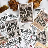 Square English Harry P. Poster Stickers Travel Junk Journal DIY Diary Journal Scrapbooking