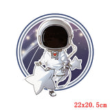 DIY Space Astronaut Moon Iron On Patches For Clothing Applique