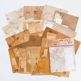 30 sheets Vintage Material Paper Retro DIY Diary Journal Scrapbooking