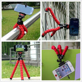 Flexible Mobile Phone Holder Octopus Tripod Bracket -Supports Remote Control
