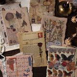 JIANQI 25 Sheets Vintage Journaling  DIY scrapbooking junk journal