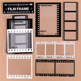 15pcs Vintage Film Frame PET Stickers Transparent Photo Frame DIY Diary Journal Scrapbooking