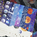 19Pcs Stars Planet Washi Tape Set Kawaii DIY Scrapbooking Journals