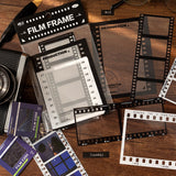 15pcs Vintage Film Frame PET Stickers Transparent Photo Frame DIY Diary Journal Scrapbooking