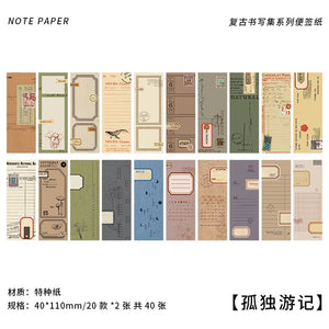 40pcs Decorative collage Tags paper Vintage DIY scrapbooking junk journal