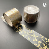 1Roll 3cm*300cm Journal Collage Washi Tape Bronzing DIY Scrapbooking Journals