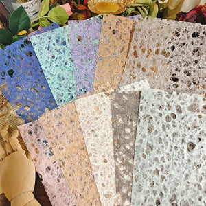 10 sheets A5 rainbow Hollow tissue paper texture paper DIY card scrapbooking