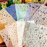 10 sheets A5 rainbow Hollow tissue paper texture paper DIY card scrapbooking