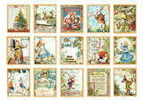 Vintage Fairyland Girl Tag Stickers DIY Diary Journal Scrapbooking