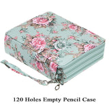 120/168 Slots Pencil Case 4 sections with zipper