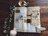Handmade coffee dyed paper Junk Journal DIY scrapbooking