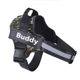 Personalized Dog Harness Reflective Breathable With Custom Name Patch No Pull