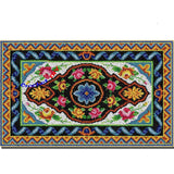 Latch hook DIY rug kit preprinted "patterned rug" approx 60X98 CM