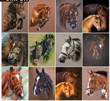 5D diamond embroidery painting full round/ square "Horses"