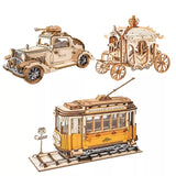 DIY 3D Wooden Puzzle Model Kits to Build "Old vechiles"