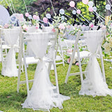 5/10m Wedding Decoration Tulle Roll Crystal Organza Sheer Fabric