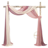 10 Meters Wedding Arch Drape Fabric Sheer Chiffon Tulle Curtain Draping Fabric for Wedding Party Decoration