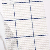 Latch Hook High Quality 3.75ct Canvas with Knitted Blue Line Include 1pc Plastic Crochet needle