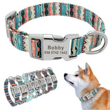 Customized Printed Nylon Pet Collar Dog Collar for Small Medium Large Dogs Pug