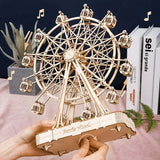 DIY 3D Wooden Puzzle Model Kits to Build "Ferris Wheel"