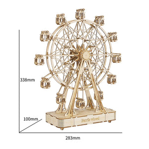 DIY 3D Wooden Puzzle Model Kits to Build "Ferris Wheel"